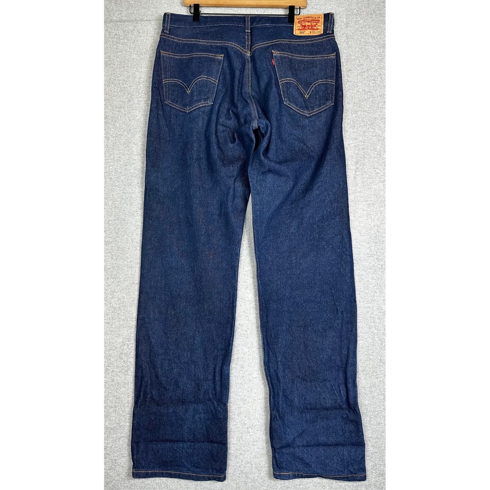 Vintage Levis 505 Jeans Mens 36x34 Blue Darkwash 90s Y2K Denim